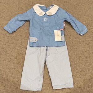 Cecil and Lou monogrammed “Levi” Thanksgiving set. NWT- never worn